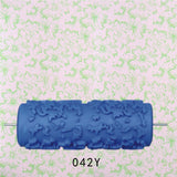 Max 5'' Embossed Paint Roller Sleeve Wall Stencil Brush Flower Pattern Decor #10