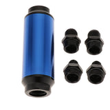 Maxbell 44mm Fuel Filter AN6/AN8 Interface Gasoline Filter  Blue