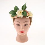 Maxbell Beach Headband Flower Hair Wreaths Wedding Headwear Headpiece Champagne