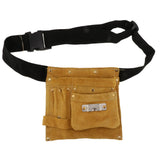 Maxbell Artificial Leather Tool Belt-Suede Leather Working Tool Pouch Welder Pockets