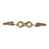 Maxbell Fashionable Clip Fastener Brooch Cloak Clasps for Neckerchief Women Dresses Bronze