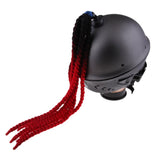 Max Handmade Decoration Punk Dirty Braid Motorcycle Helmet Ombre Black to Red