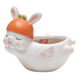 Max Resin Flowerpot Cartoon Succulent Plant Flowerpot Home Table Decor Rabbit