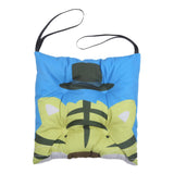 Max Velvet Square Dining Chair Pad Seat Cushion Pads with Strap for Kids 40x40cm