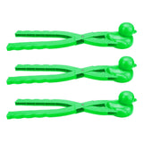 Maxbell Large Snowball Clip Ball Maker Snow Mold for Kids Outdoor Sports Tool Green