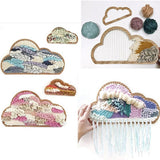 Maxbell 3xCloud shape Knitting Loom DIY Craft Weaving Tool for Handmade Wall Hanging