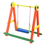 Maxbell 3D Wooden Puzzle DIY Swing Model Kids Coloring Kits Building Science Kid Toy