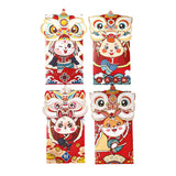 Maxbell 4x Chinese Red Envelopes Packing Bag with Rabbit Patterns for Wedding Style A