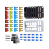 Maxbell 12 Circuit Fuse Box Durable Replaces Waterproof for Van Automotive Boat