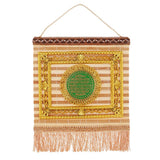 Max Bamboo Weaving Moslem Scriptures Home Wall Hanging Decor Craft