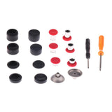 Max 8x Bullet/ABXY Buttons + 8x Thumb Grips Caps for XBOX ONE Elite PS4 Red