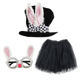 Maxbell Bunny Costume Rabbit Topper Hat Cosplay Skirt for Kids Easter Carnival