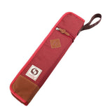 Max Cotton Padded Drumstick Bag - Soft Carrying Case for Sticks Mallets Red