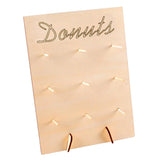 Maxbell 1Set Wooden Donut Display Wall Pack Birthday Wedding Party Sweet Treat Stand