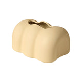 Maxbell Tissue Cover Tissue Storage Boxes Donut Shape for Household Yellow