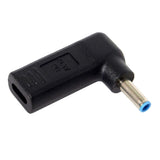 Max Type-c Female to 4.5*3.0mm Male 90 Degree Angle w/PD Chip DC Laptop Charger