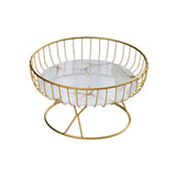 Maxbell Fruit Basket Table Centerpiece for Household Garden Dining Table Living Room White Aureate