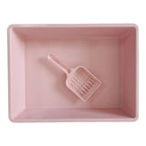 Maxbell Cat Litter Box Pet Litter Tray Toilet Litter Pan Kitty with Scoop