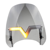 Maxbell Windshield Protector with Day Lights Windproof Replaces for #Motorcycle Smoky color