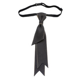 Maxbell Men Necktie Women Pre Tied Necktie Pretied Ties for Party Carnivals Concerts Gray Concave Corner