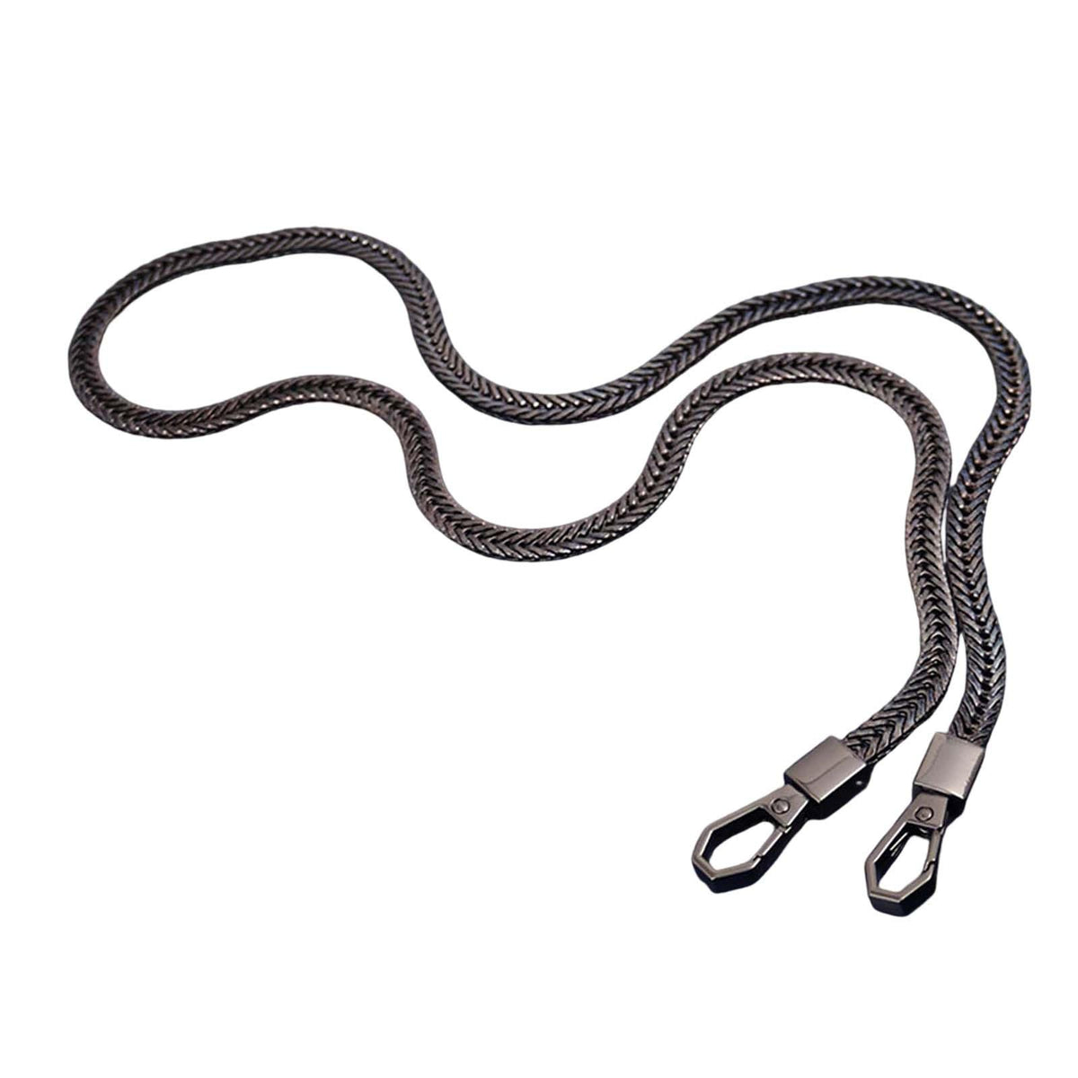 Maxbell Metal Bags Strap Replacement Purse Straps Messenger Shoulder Bag Wallet Black 1.0 Meter