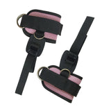 Maxbell 2 Pieces Ankle Straps Pedal Rope Glute Exercises Workout Ankle Cuff Set Pink