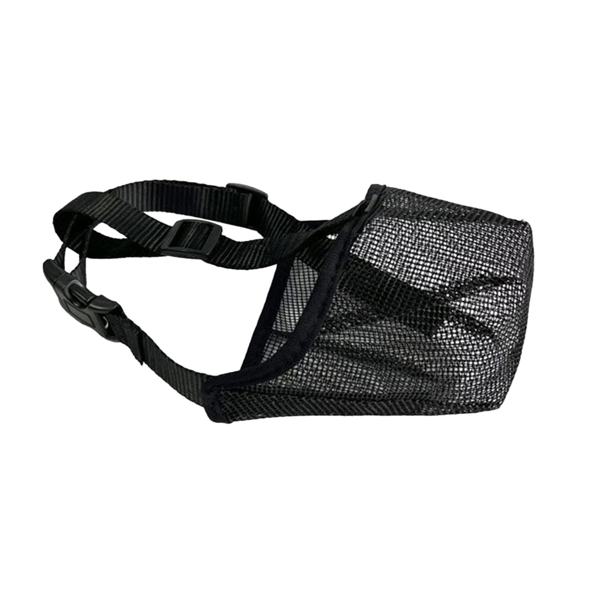 Maxbell Maxbell Muzzle for Dog Durable Breathable Nylon Mesh Mouth Cover for Dogs Training Black Large
