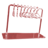 Maxbell Cute Earring Display Stand Mini Coat Hanger Rack Decor for Desktop Showcase Pink