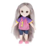 Maxbell 13 Jointed Female Doll Body Part for 16cm BJD Doll Replacements D