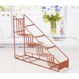 Max Jam Bottle Storage Holder Rack Kitchen Stand Bracket Organization Gold