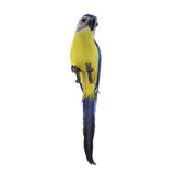 Max Parrot Artificial Bird Figurine Realistic Home Garden Decoration Ornaments B