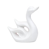 Maxbell Swan Figurines Animal Sculpture Modern for Table Centerpiece Bookshelf Decor White B