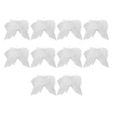Maxbell 10Pcs Angel Wings DIY Craft Pendant Ornament for Holiday Celebration Wedding 20cmx15cm
