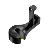 Maxbell 2 in 1 Car Seat Back Headrest Hook with Phone Holder for Umbrellas Bags Black