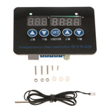 Max Dual Digital LED Thermostat Temperature Controller Thermometer Switch 24V