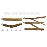 Maxbell 5 Pieces Bird Perch Stand Tree Branch Gerbil Rat Guinea Pig Squirrel 20cm