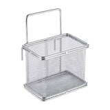 Maxbell Stainless Steel Wire Fry Basket with Handle for Restaurant Cooking Tableware S