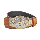 Maxbell Stylish Western Belt Cowboy Belt for Sweaters Dresses Office Yellow