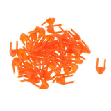 Maxbell Bag of 100 Pieces Plastic Safety Eyes Nose, For Bear Doll Stuffed Animal DIY Craft 12mm, Orange