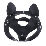 Maxbell Face Mask Rabbit Cat Studded Masquerade Costumes Stud Rivet Cat 2