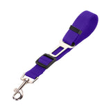 Maxbell dog Seat Belt car Accessories Travel Clip Strap Nylon 70cm Harness Violet