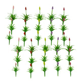 Maxbell 30Pcs Grass Tufts Model Flower Model for Miniature Scenery  Decor 2.5cm