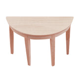 Maxbell 1/12 Scale Semicircle Table Dollhouse Miniatures Furniture Model Decoration