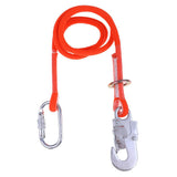 Maxbell Rock Climbing Fall Protection Shock Absorb Lanyard Rope 1.6m M