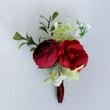 Maxbell Wedding Corsage Wrist Flower Wedding Supplies Photo Props Corsage red