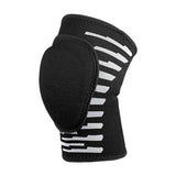 Maxbell Youth Knee Pad Thickened Sponge Anti Slip Elastic for Tennis Skating Black