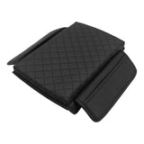 Maxbell PVC Leather Car Armrest Cover Protector Interior for Tesla Model 3/Y Black with pocket