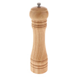 Max Manual Wood Pepper Salt Mill Grinder Herbs Spice Shaker Kitchen Tool 8 inch