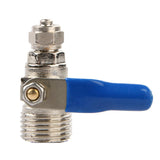 Max Zinc Alloy Ball Valve For Water Oil Non-corrosive Liquid as described Blue