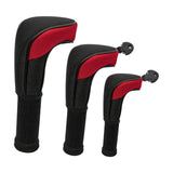 Maxbell 3Pcs Mesh Golf covers with Number Tag for Fairway Woods Driver Case Red